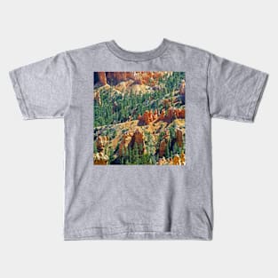 Hoodoos and Evergreens, Bryce Canyon National Park Kids T-Shirt